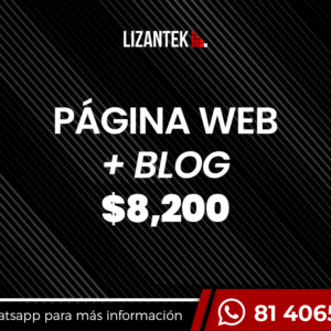 Página Web + Blog