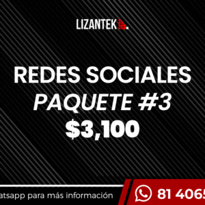Redes Sociales Paquete 3