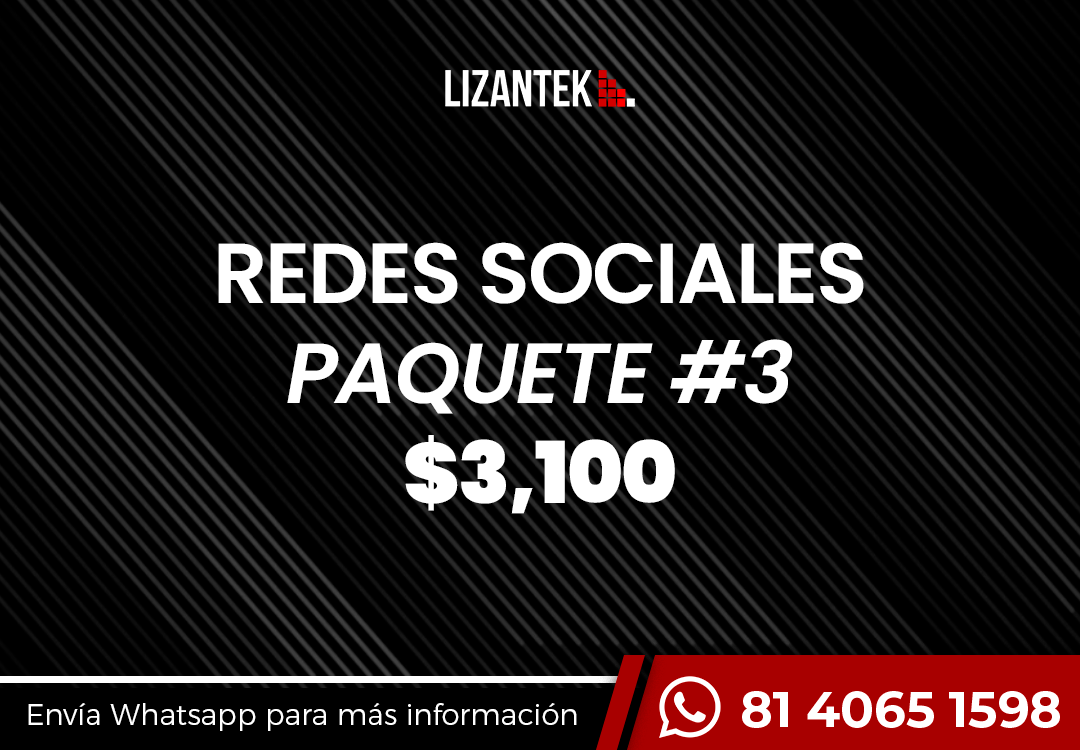 Redes Sociales Paquete 3