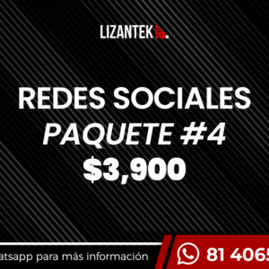 Redes Sociales Paquete 4