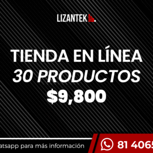 Tienda en línea 30 productos