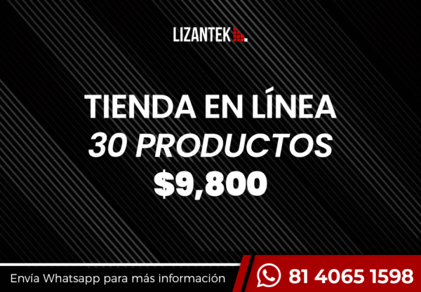 Tienda en línea 30 productos