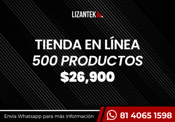 Tienda en Línea 500 productos